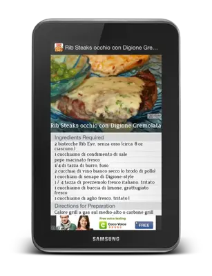 Italian Recipes android App screenshot 0