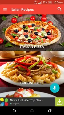 Italian Recipes android App screenshot 12