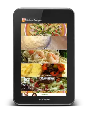 Italian Recipes android App screenshot 1