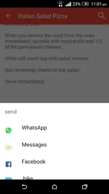 Italian Recipes android App screenshot 5